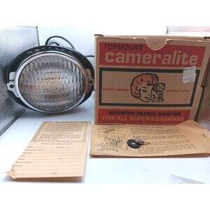 VINTAGE CAMERALITE ACME LITE MODEL 91 SUPER 8 CAMERAS Brand New W/Box, Paperwork